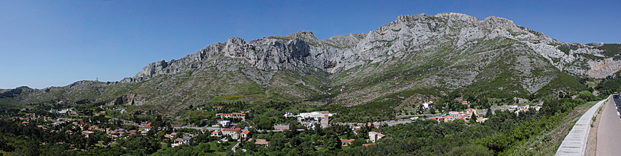 photo panoramique du vallon Vaufrège marseille