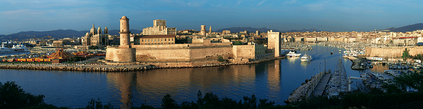 photo panoramique vue du Pharo Marseille