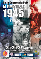 conception de l'affiche 1945