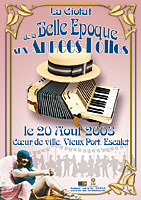 conception de l'affiche Belle époque