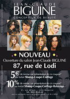 conception du flyer JC Bigunine