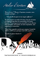 conception du flyer Mots en liberté