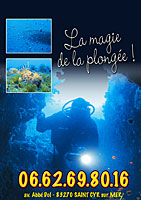 conception du flyer École de plongée